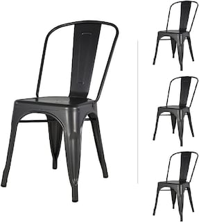 Foto 1 | Sillas Mundo In Gante color Negro 4 Piezas