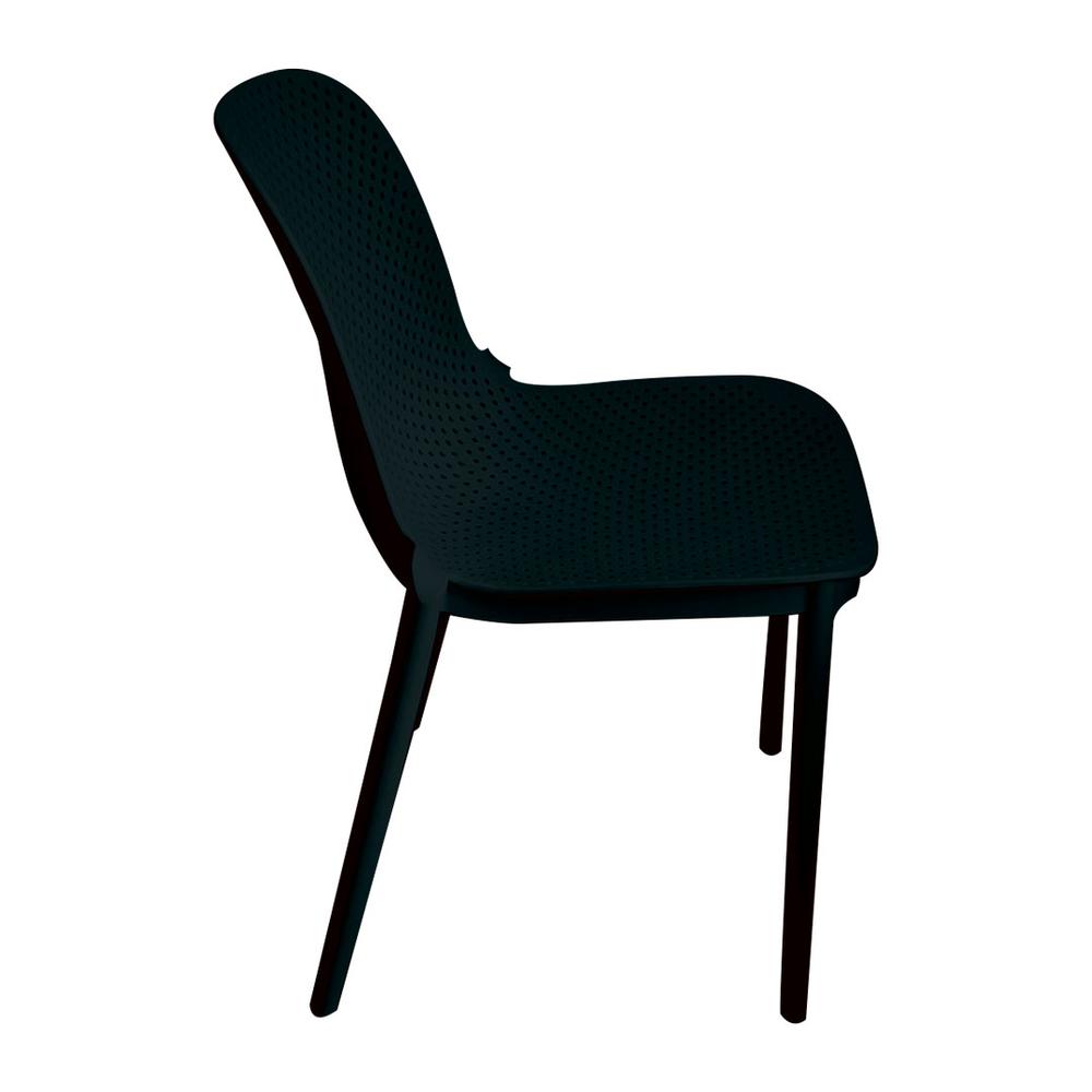Foto 4 pulgar | 4 Sillas De Comedor Y Jardín Midtown Concept De Plástico Modernas Y Minimalistas color Negro
