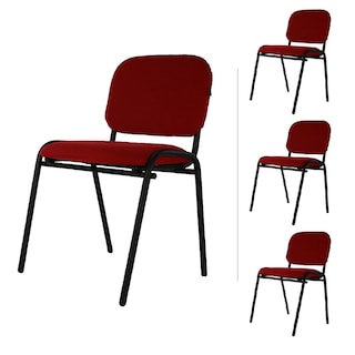 Foto 1 | Set de Sillas Mundo In 104Z color Rojo 4 Piezas