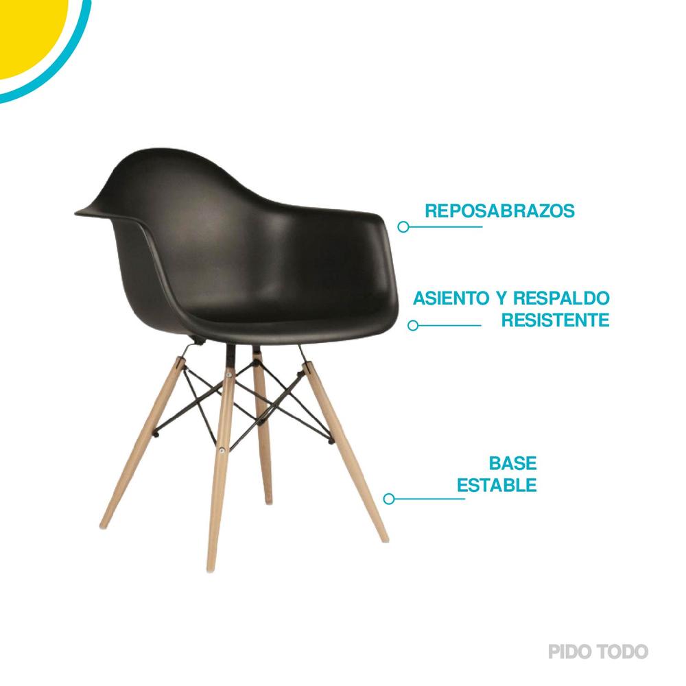 Foto 6 pulgar | Silla para Comedor Elly Decor color Negro