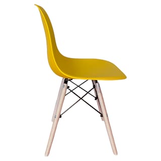 Foto 3 | Sillas Eames Set De 4 Piezas KECOMPRAS color Amarillo