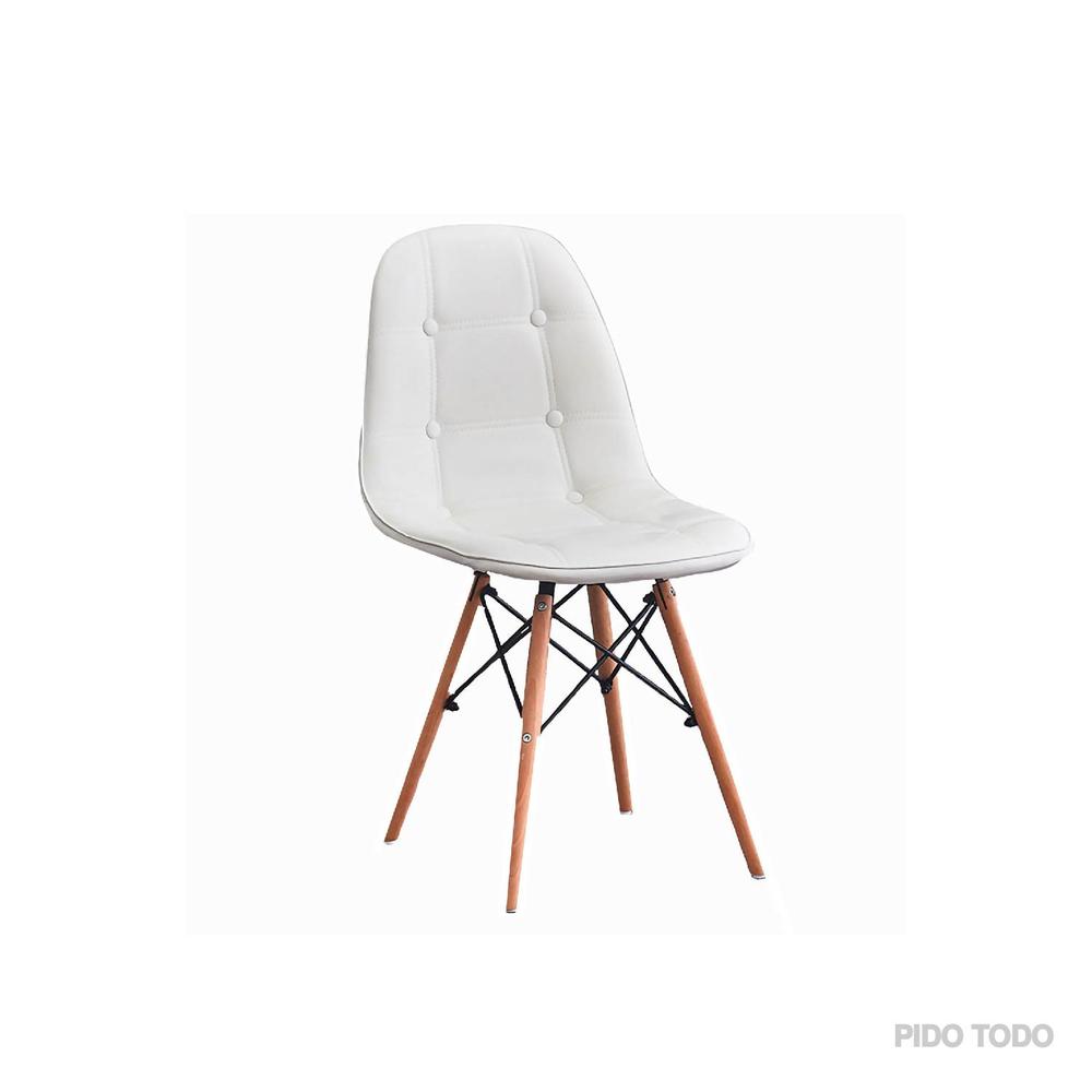 Foto 8 | Silla tipo Eames Pidotodo color Blanco