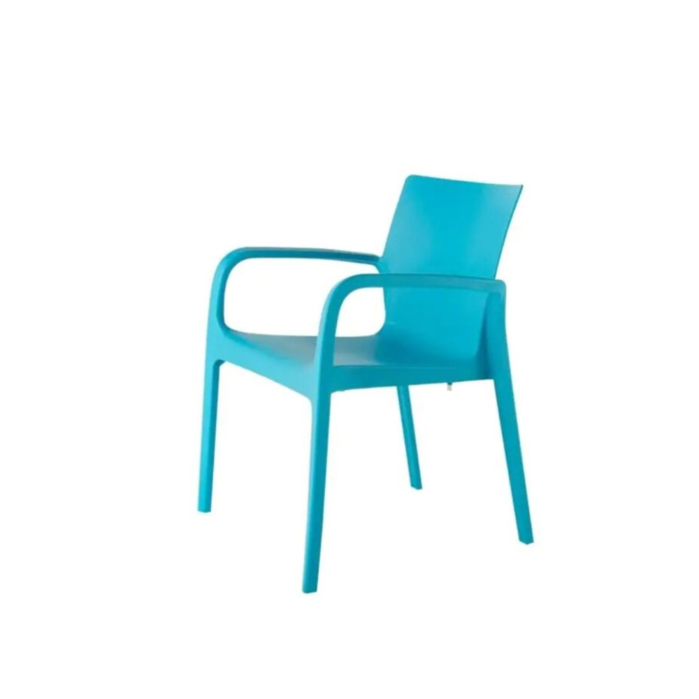 Foto 3 pulgar | Silla Moderna Lagoona 7050 color Azul Cómoda Alissa