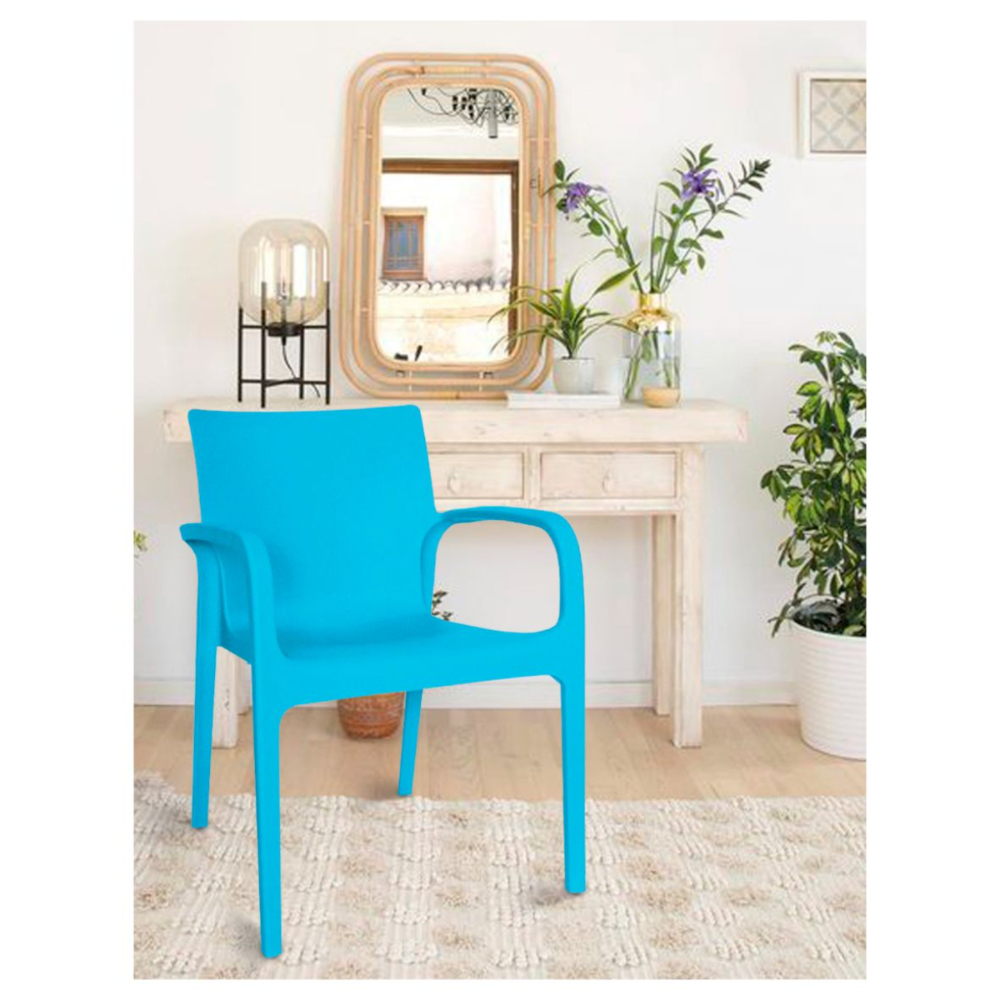 Foto 5 pulgar | Silla Moderna Lagoona 7050 color Azul Cómoda Alissa