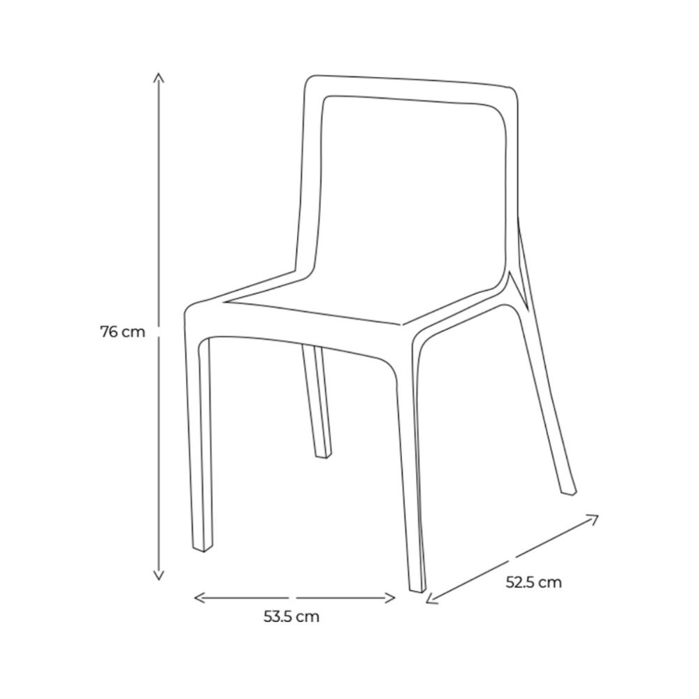 Foto 4 | Silla Milán Lagoona 7053G6 color Marrón Moderna Resistente
