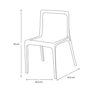 Foto 4 | Silla Milán Lagoona 7053G6 color Marrón Moderna Resistente