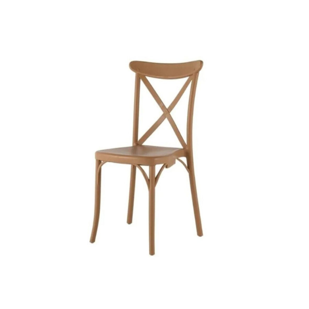 Foto 1 | Silla Lagoona 7061N4 color Marrón Moderna Resistente X-Chair