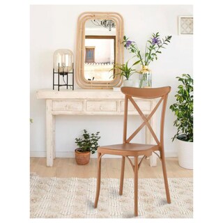 Foto 4 | Silla Lagoona 7061N4 color Marrón Moderna Resistente X-Chair