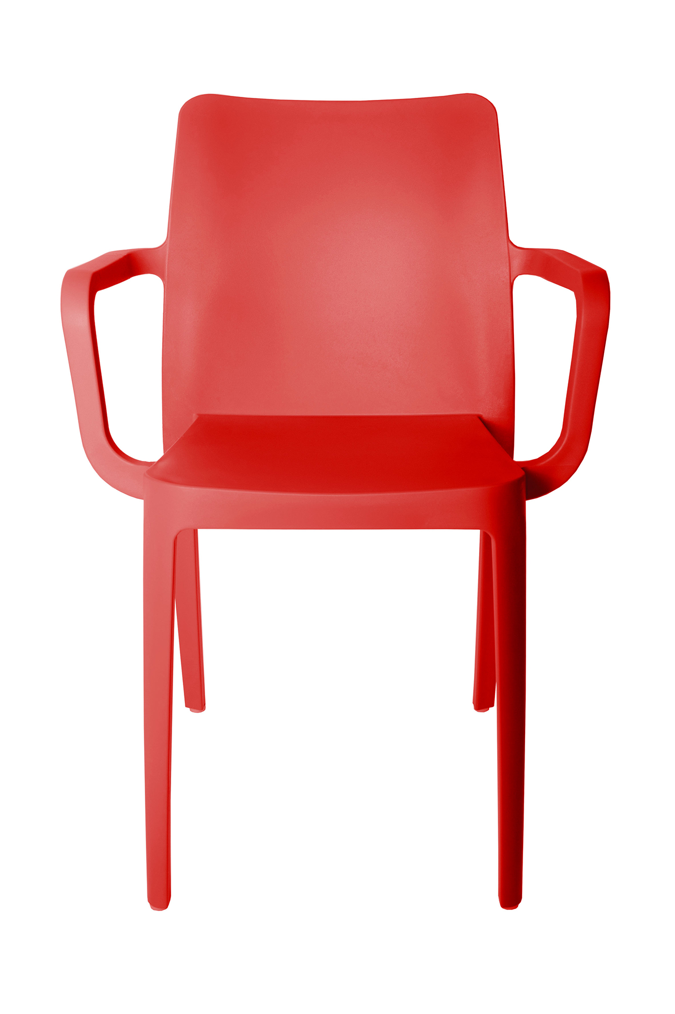 Foto 1 | Silla Minimalista con Descansabrazos color Roja