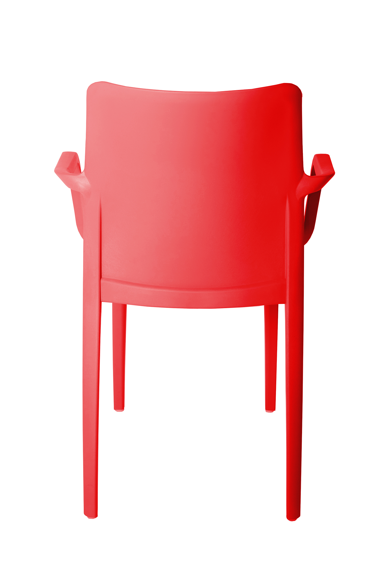 Foto 3 | Silla Minimalista con Descansabrazos color Roja
