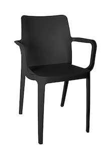 Foto 1 | Silla Minimalista con Descansabrazos color Negro