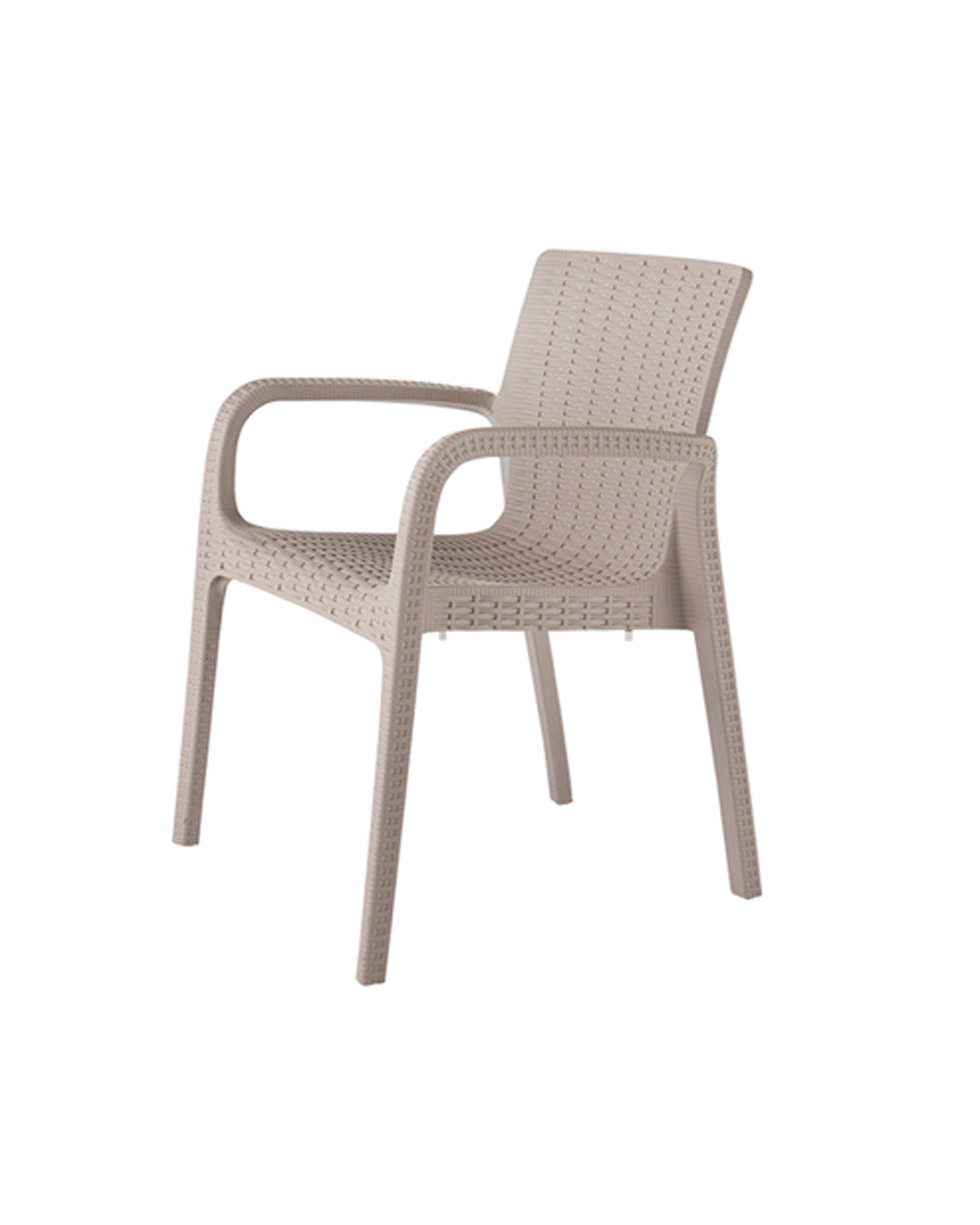 Foto 2 pulgar | Silla Lagoon Koppla Tipo Rattan de Comedor Terraza Gris Polipropileno Durable