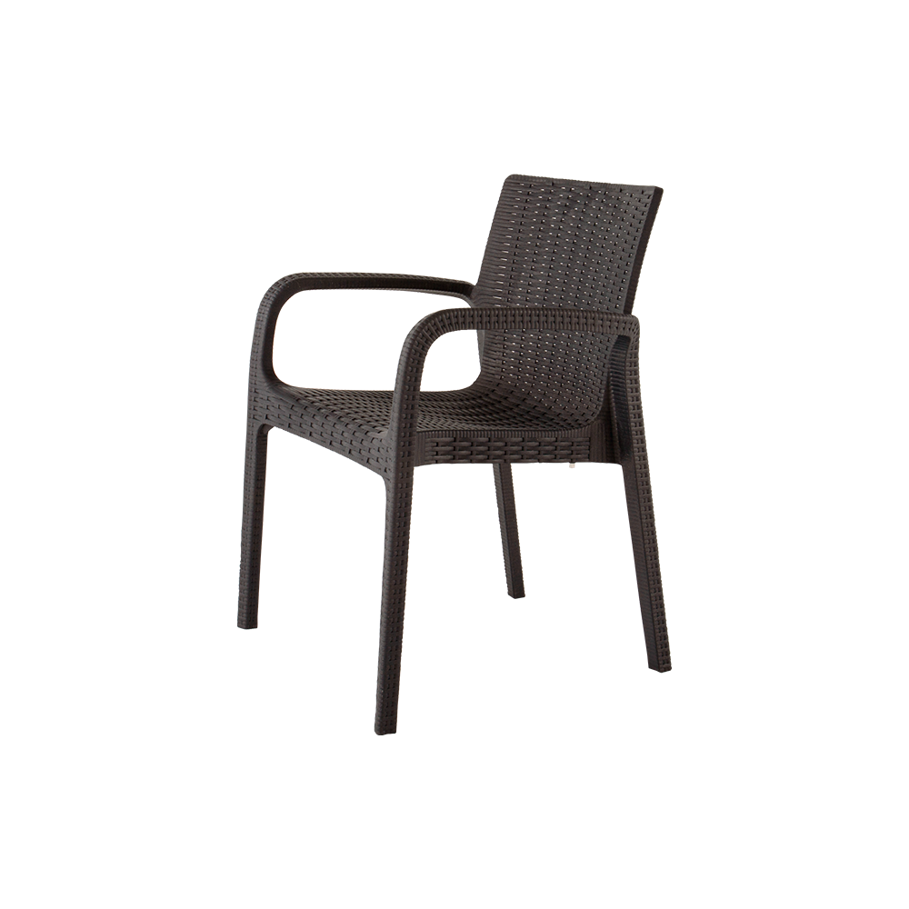 Silla Koppla Tipo Rattan de Comedor Terraza Café Polipropileno Durable
