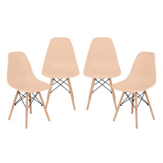 Foto 1 | Sillas para Comedor Onof color Beige 4 Piezas