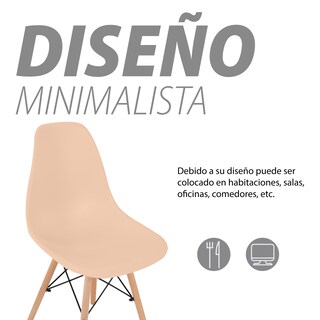 Foto 4 | Sillas para Comedor Onof color Beige 4 Piezas