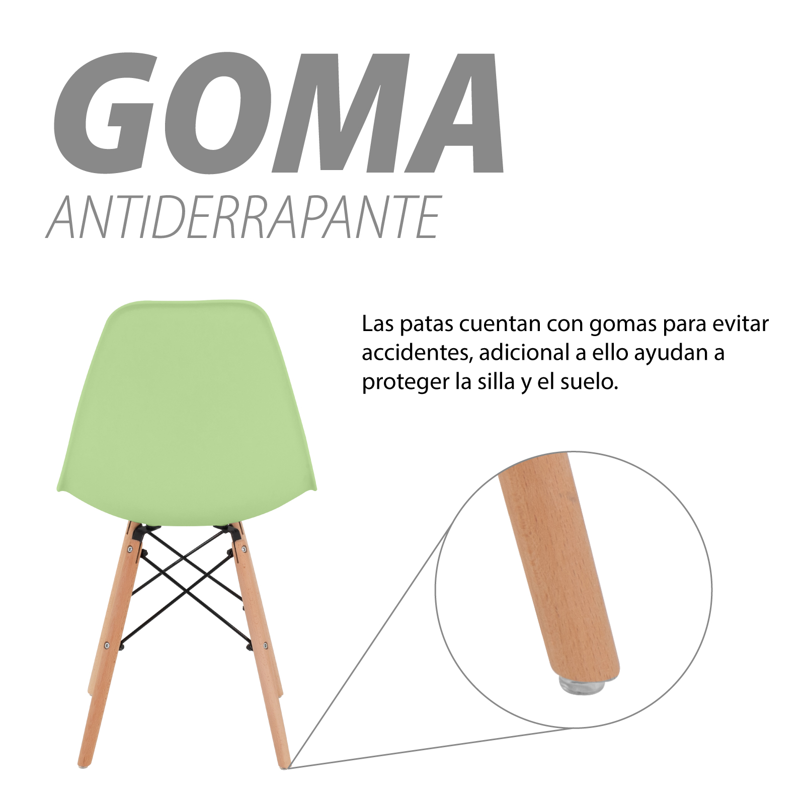 Foto 7 pulgar | Sillas para Comedor Onof color Verde 4 Piezas
