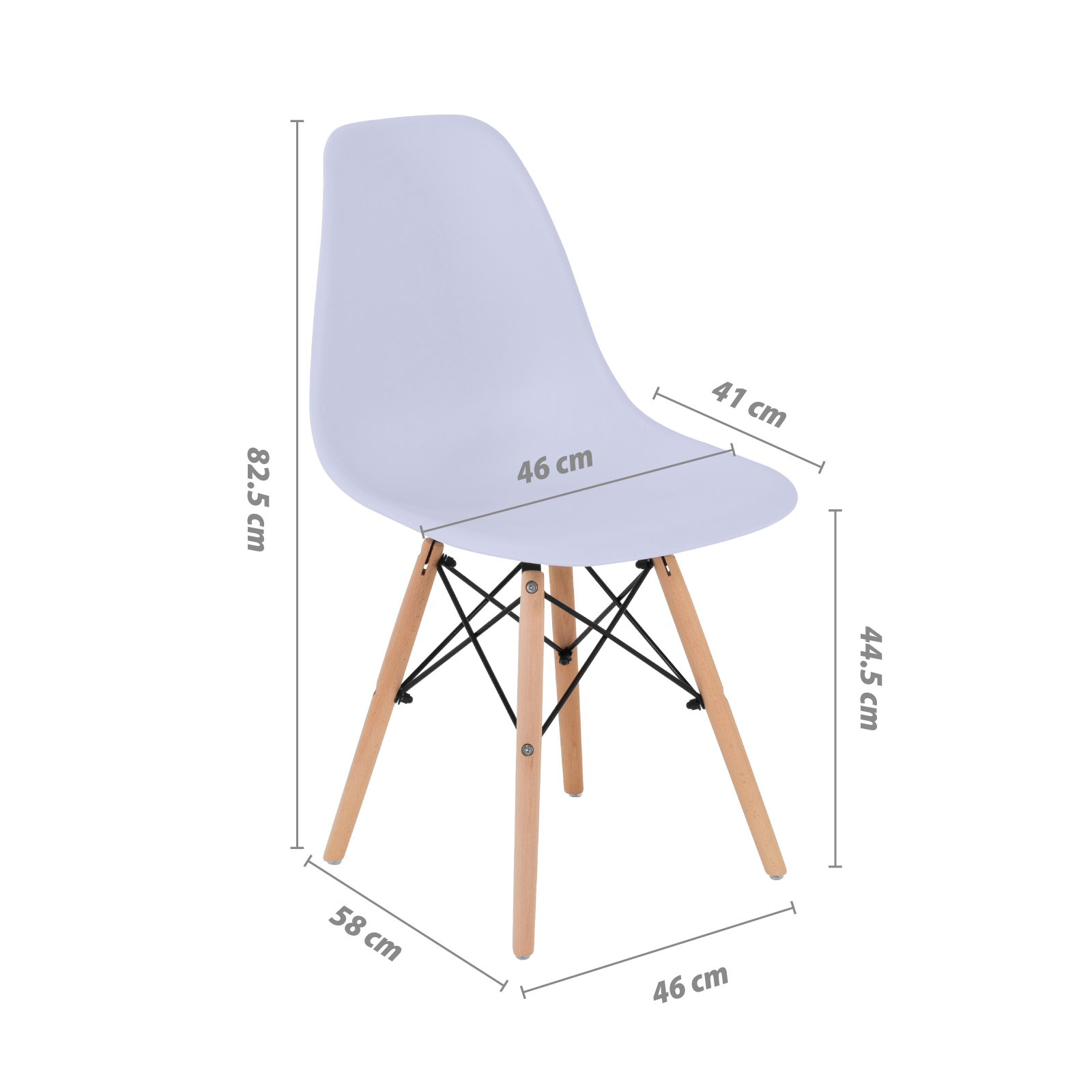 Foto 7 pulgar | Sillas para Comedor Onof color Azul 4 Piezas