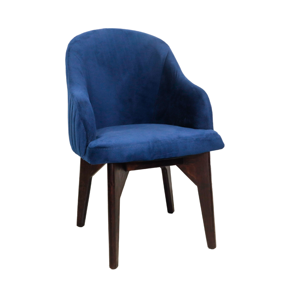 Silla Iliosinnova London de Gamuza color Azul