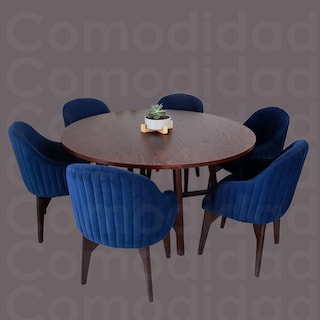 Foto 5 | Silla De Gamuza Ilios Innova London Plus Color Azul Marino
