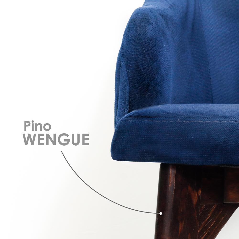 Foto 6 | Silla De Gamuza Ilios Innova London Plus Color Azul Marino