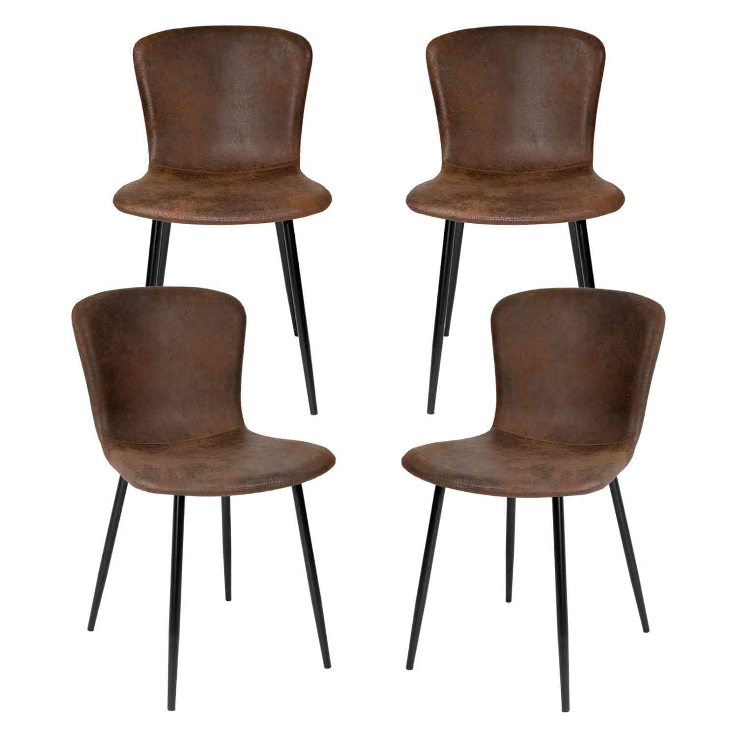 Set Juego 4 Sillas Comedor Rack & Pack Cafés $3,999