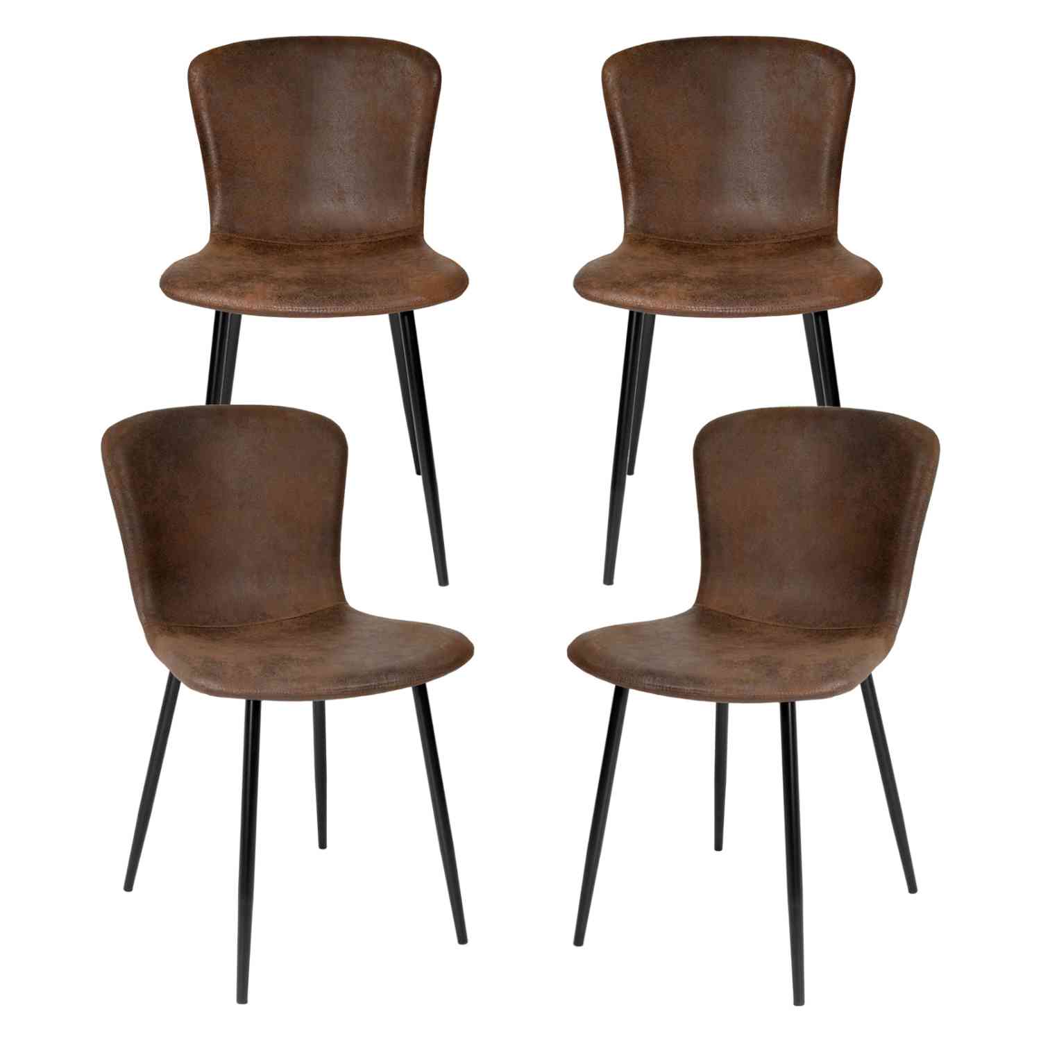 Foto 1 | Set Juego 4 Sillas Comedor Rack & Pack Cafés