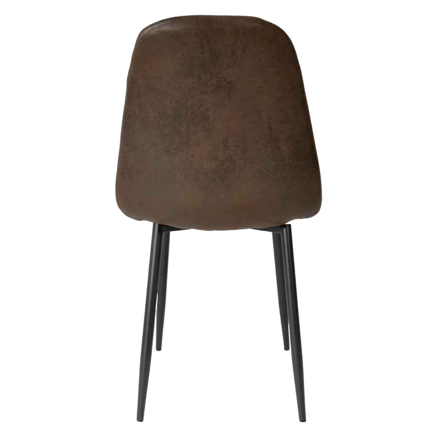 Foto 3 pulgar | Set 4 Sillas Modernas Juego Comedor Cocina Suede Gamuza Cafe