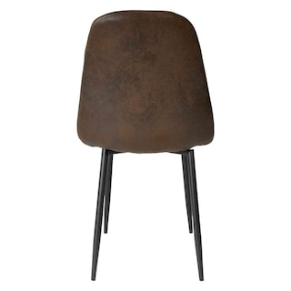 Foto 2 | Set 4 Sillas Modernas Juego Comedor Cocina Suede Gamuza Cafe