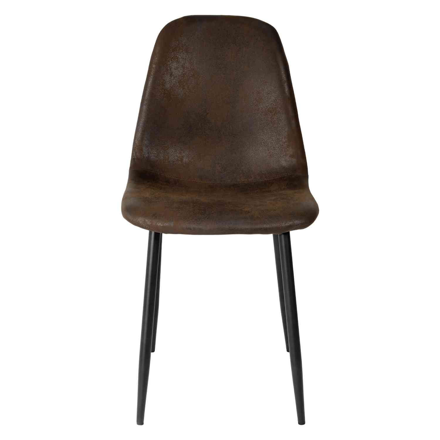 Foto 3 | Set 4 Sillas Modernas Juego Comedor Cocina Suede Gamuza Cafe
