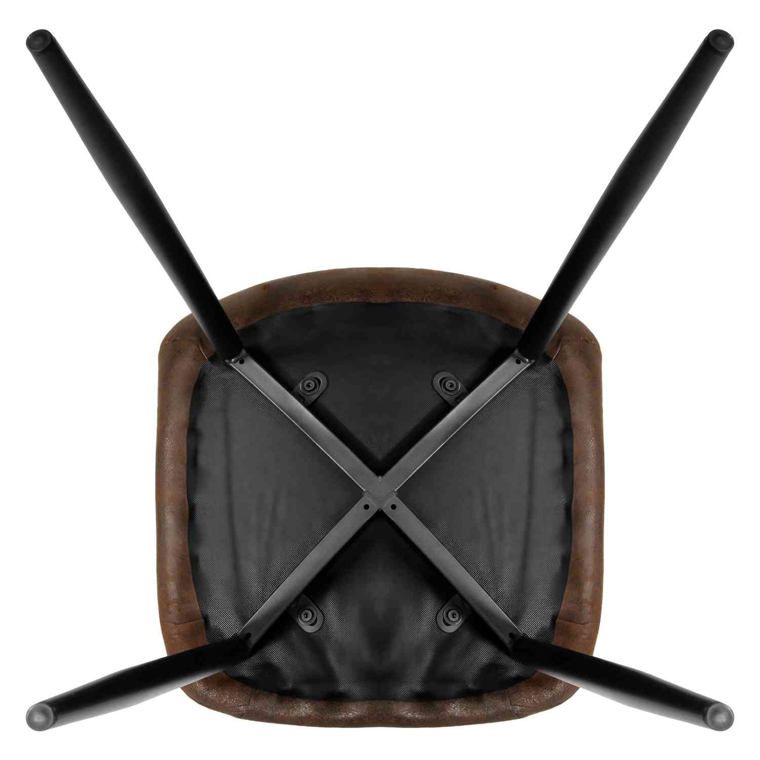 Foto 5 | Set 4 Sillas Modernas Juego Comedor Cocina Suede Gamuza Cafe