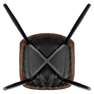 Foto 5 | Set 4 Sillas Modernas Juego Comedor Cocina Suede Gamuza Cafe