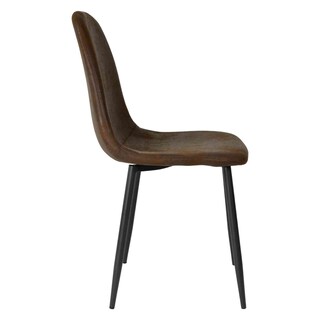 Foto 6 | Set 4 Sillas Modernas Juego Comedor Cocina Suede Gamuza Cafe