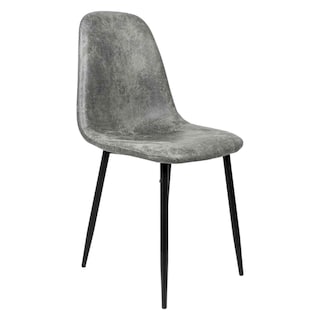 Foto 2 | Set 4 Sillas Modernas Juego Comedor Cocina Suede Gamuza Gris
