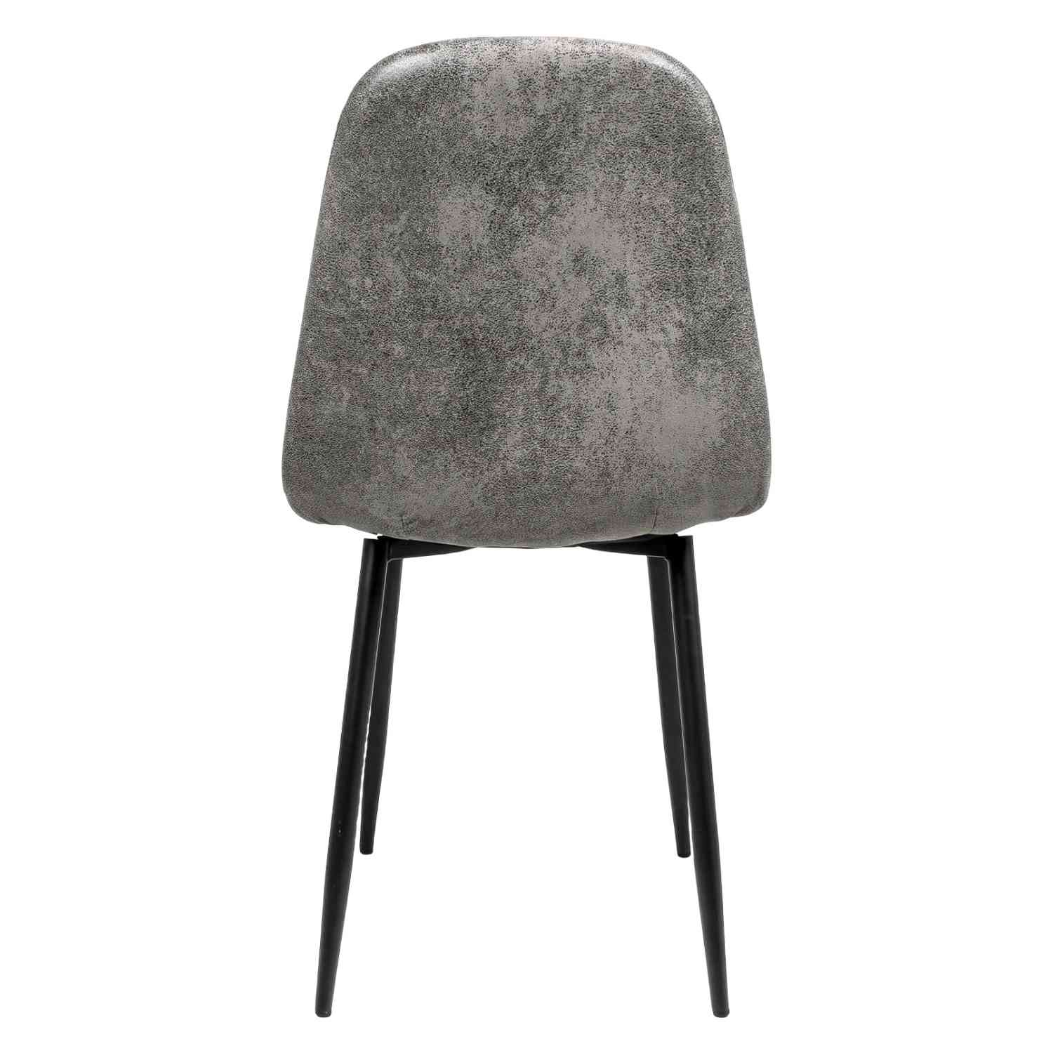 Foto 3 | Set 4 Sillas Modernas Juego Comedor Cocina Suede Gamuza Gris