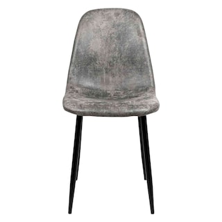 Foto 4 | Set 4 Sillas Modernas Juego Comedor Cocina Suede Gamuza Gris