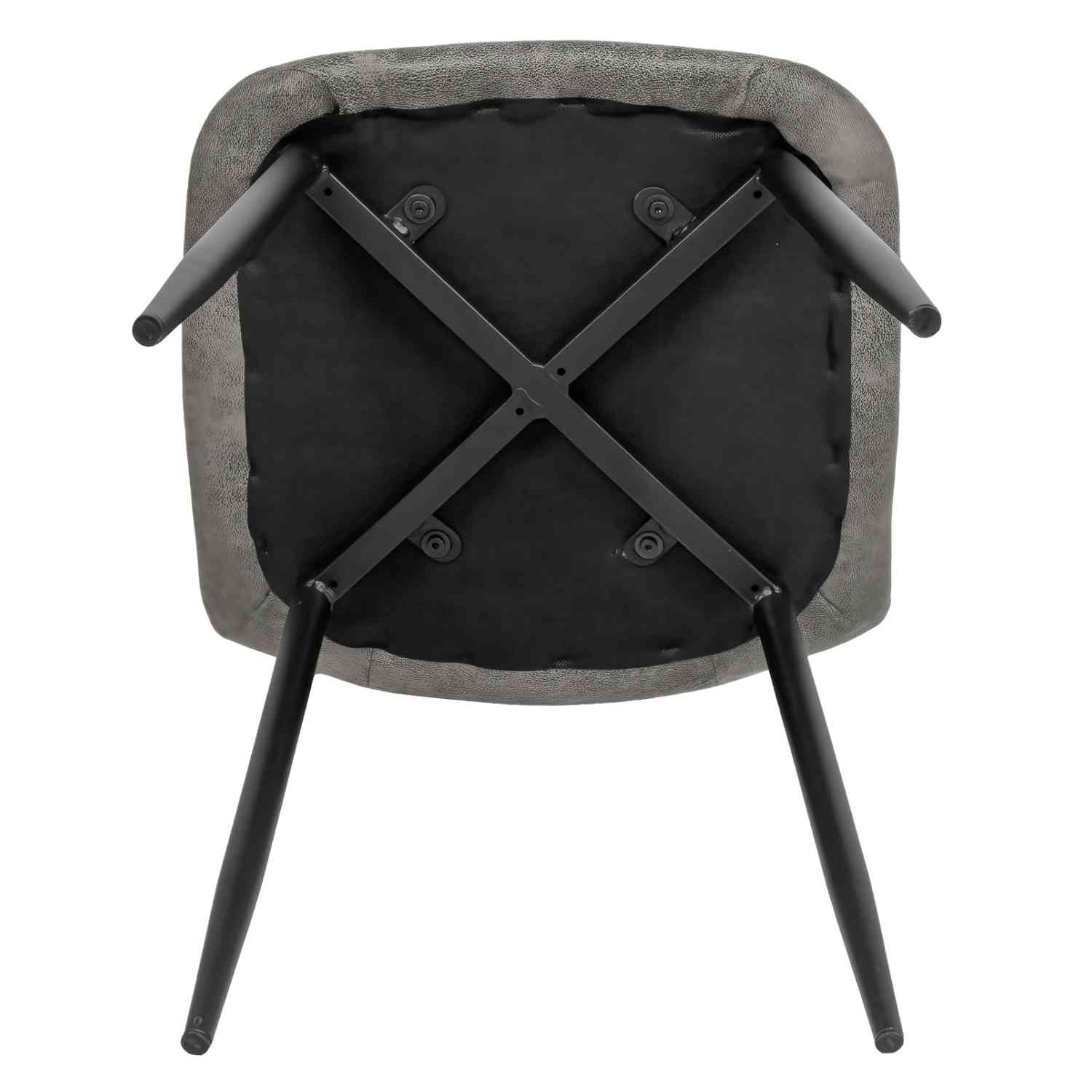 Foto 7 pulgar | Set 4 Sillas Modernas Juego Comedor Cocina Suede Gamuza Gris