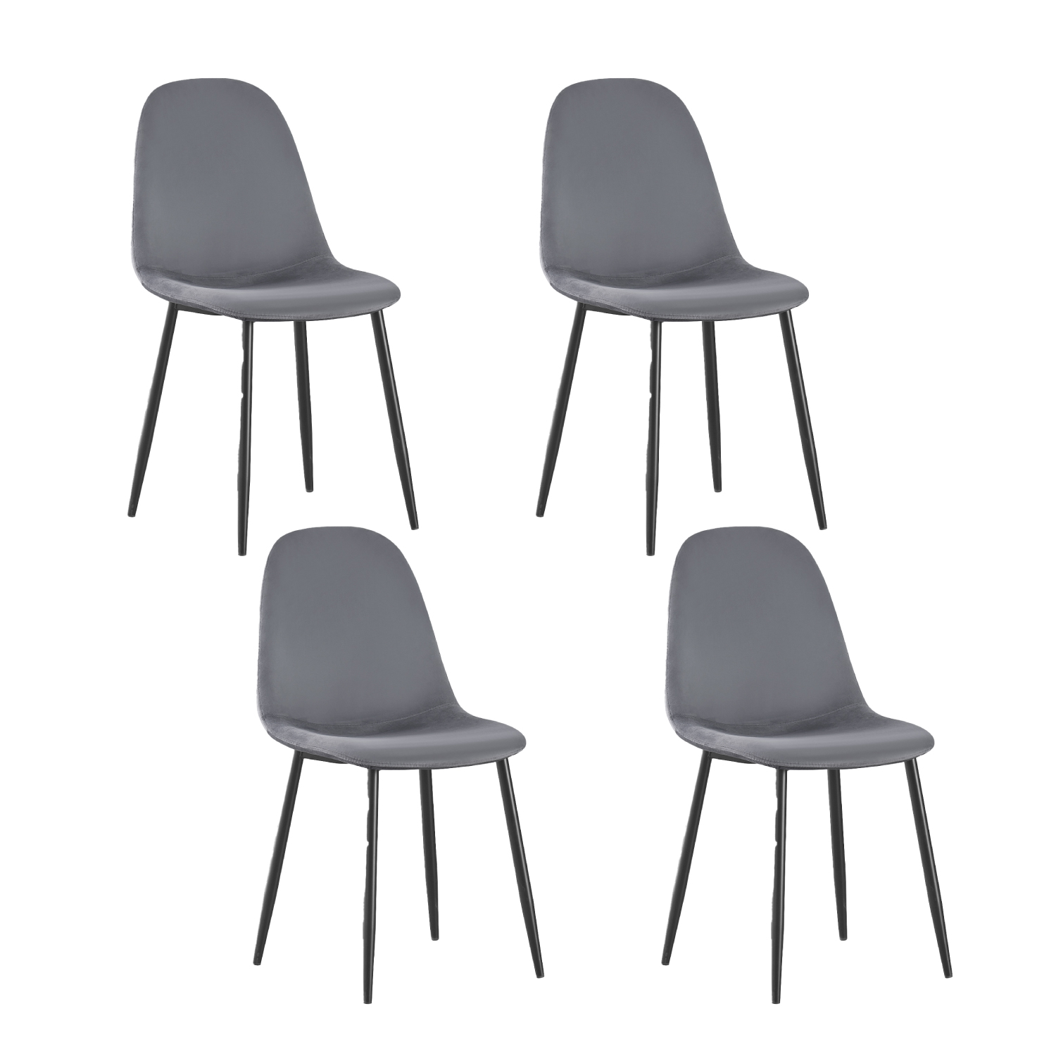 Foto 2 pulgar | Set Sillas De Comedor Top Living Ralina-g Gris