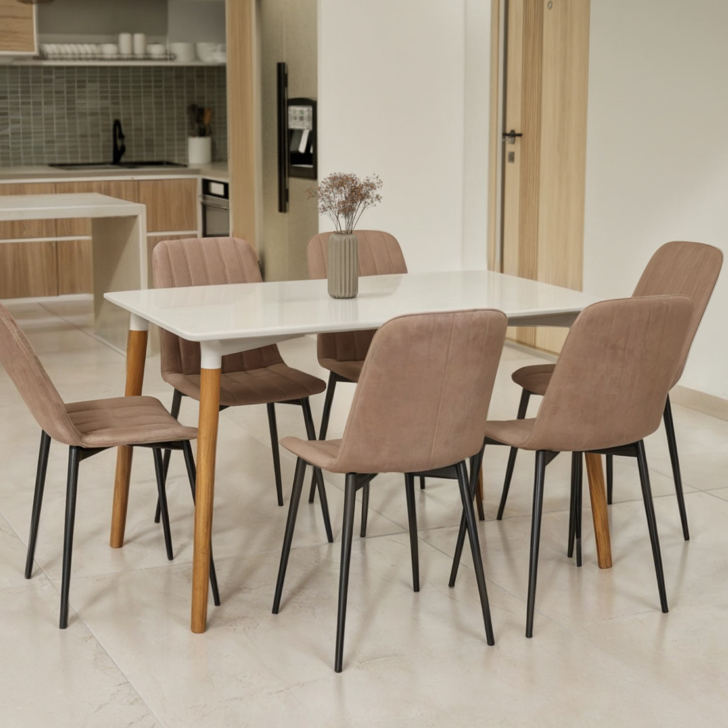 Foto 3 pulgar | Set Sillas De Comedor Top Living Celia Café