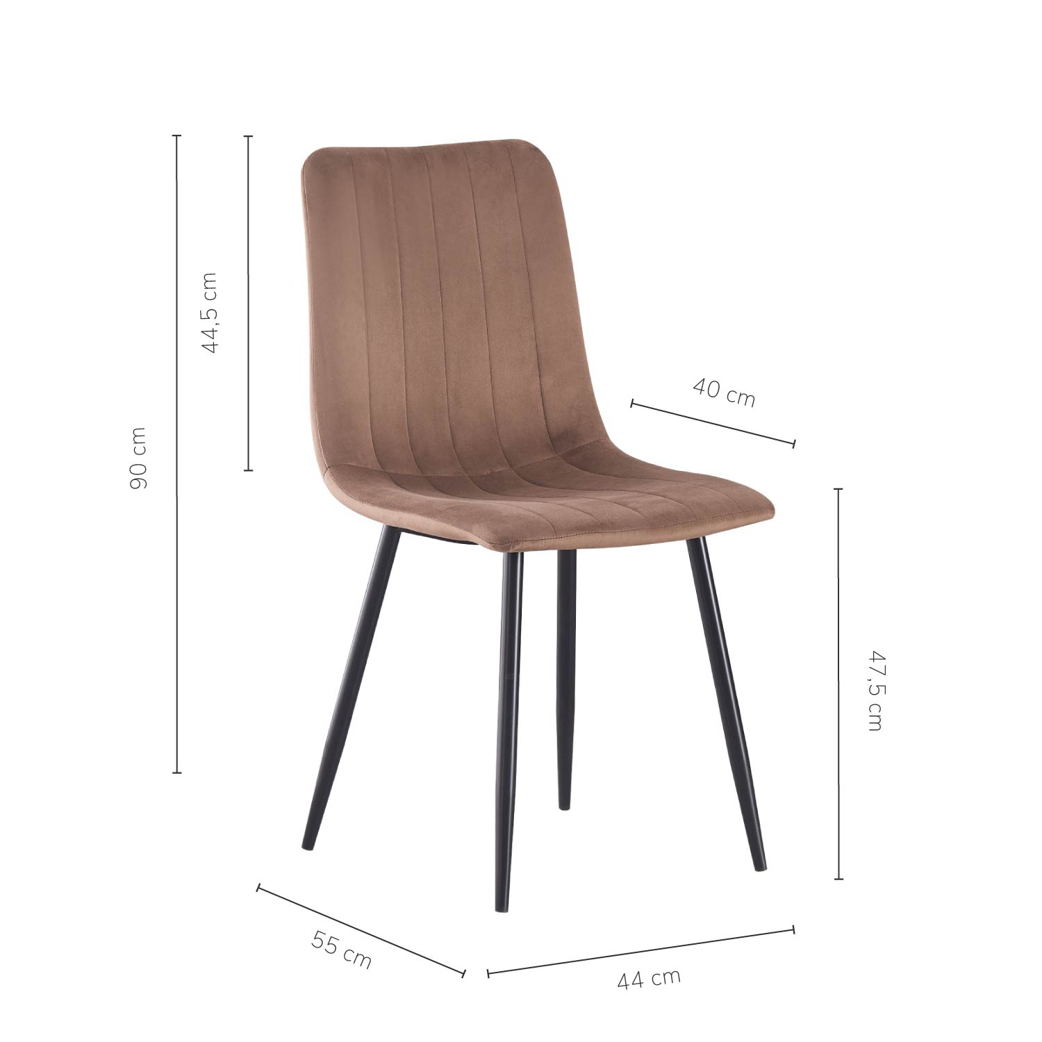 Foto 7 pulgar | Set Sillas De Comedor Top Living Celia Café