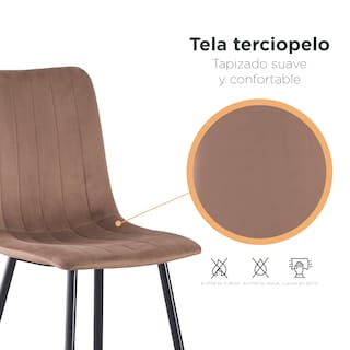 Foto 7 | Set Sillas De Comedor Top Living Celia Café