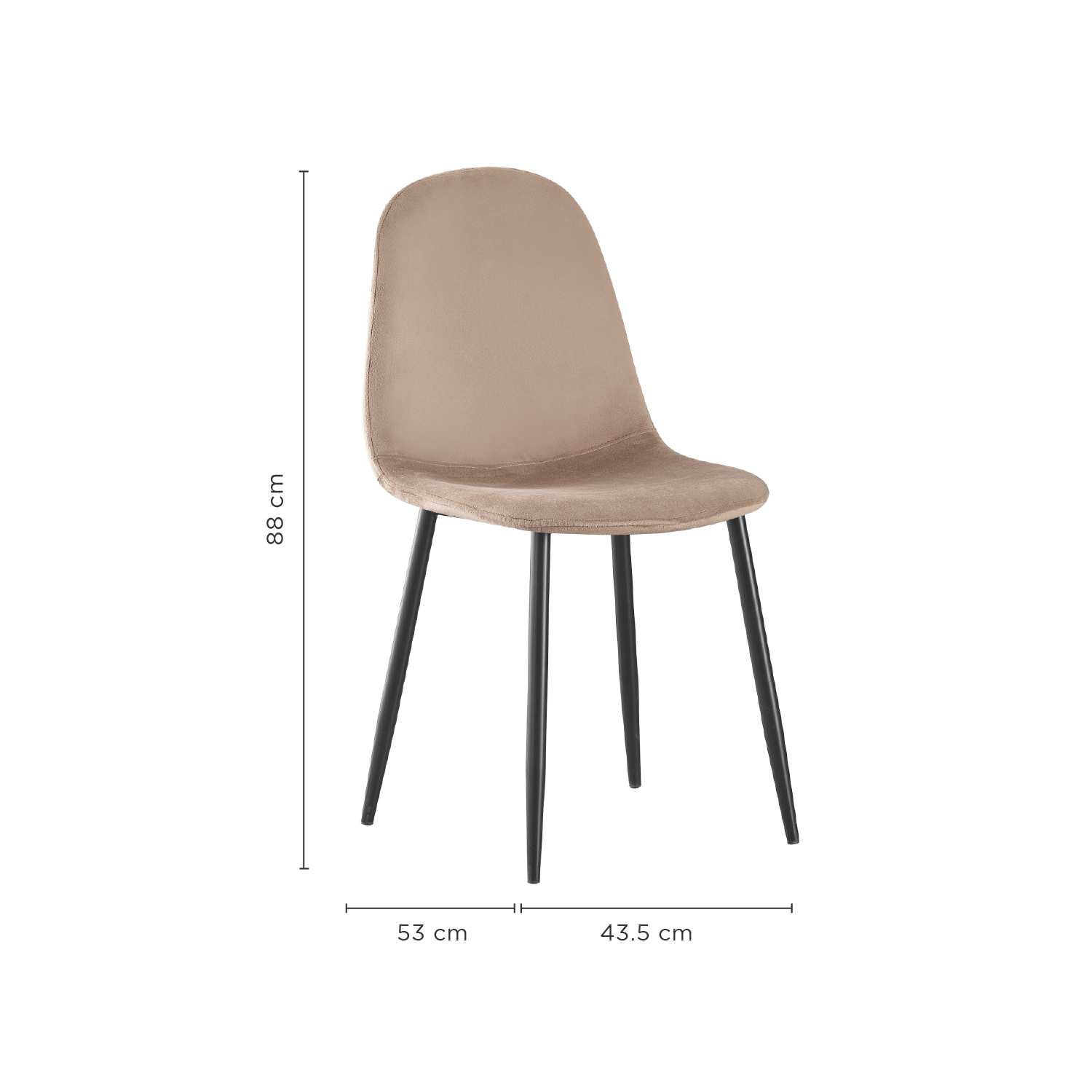 Foto 7 pulgar | Set Sillas De Comedor Top Living Ralina-a Beige Oscuro