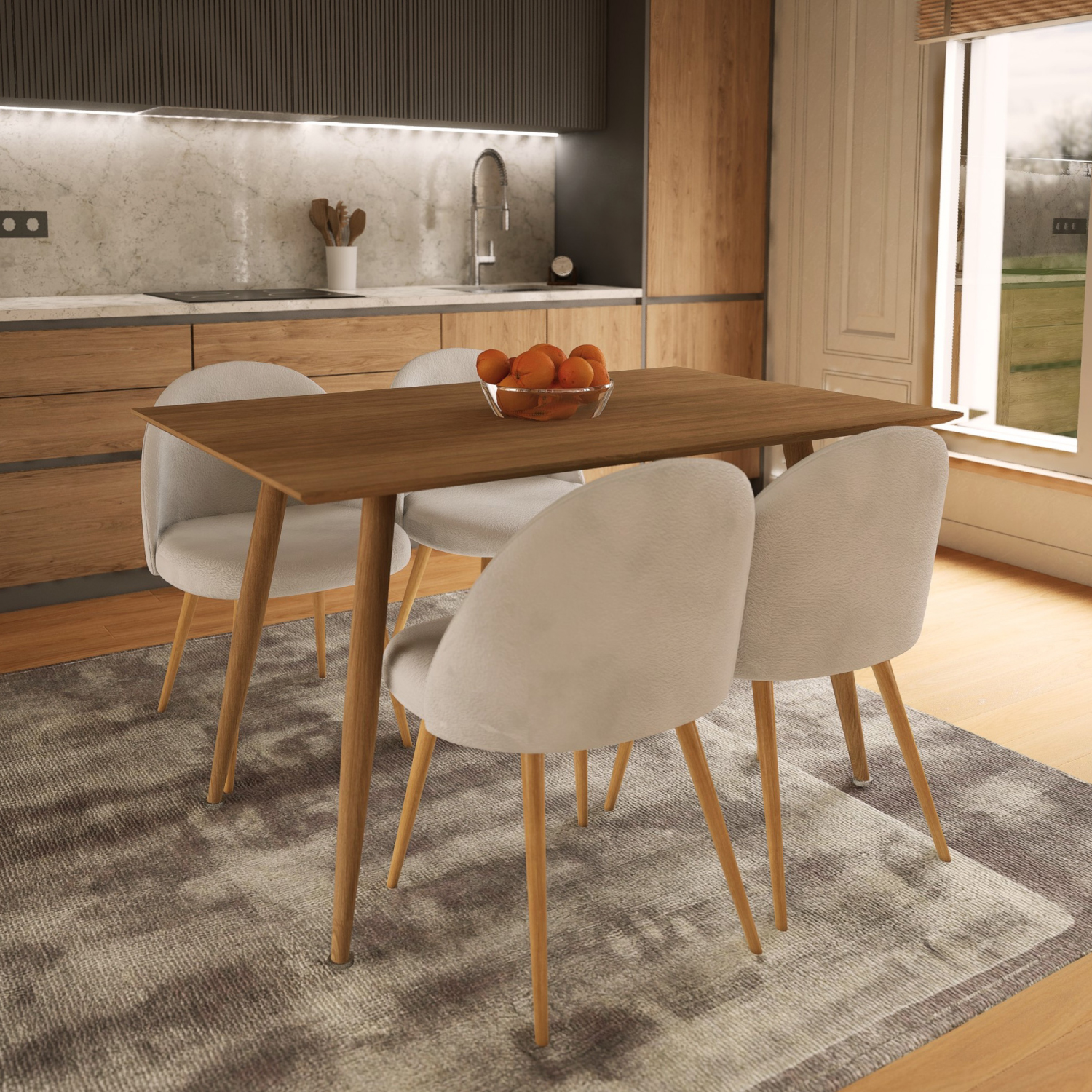 Foto 6 pulgar | Set Sillas De Comedor Top Living Dinka-cielo Gris
