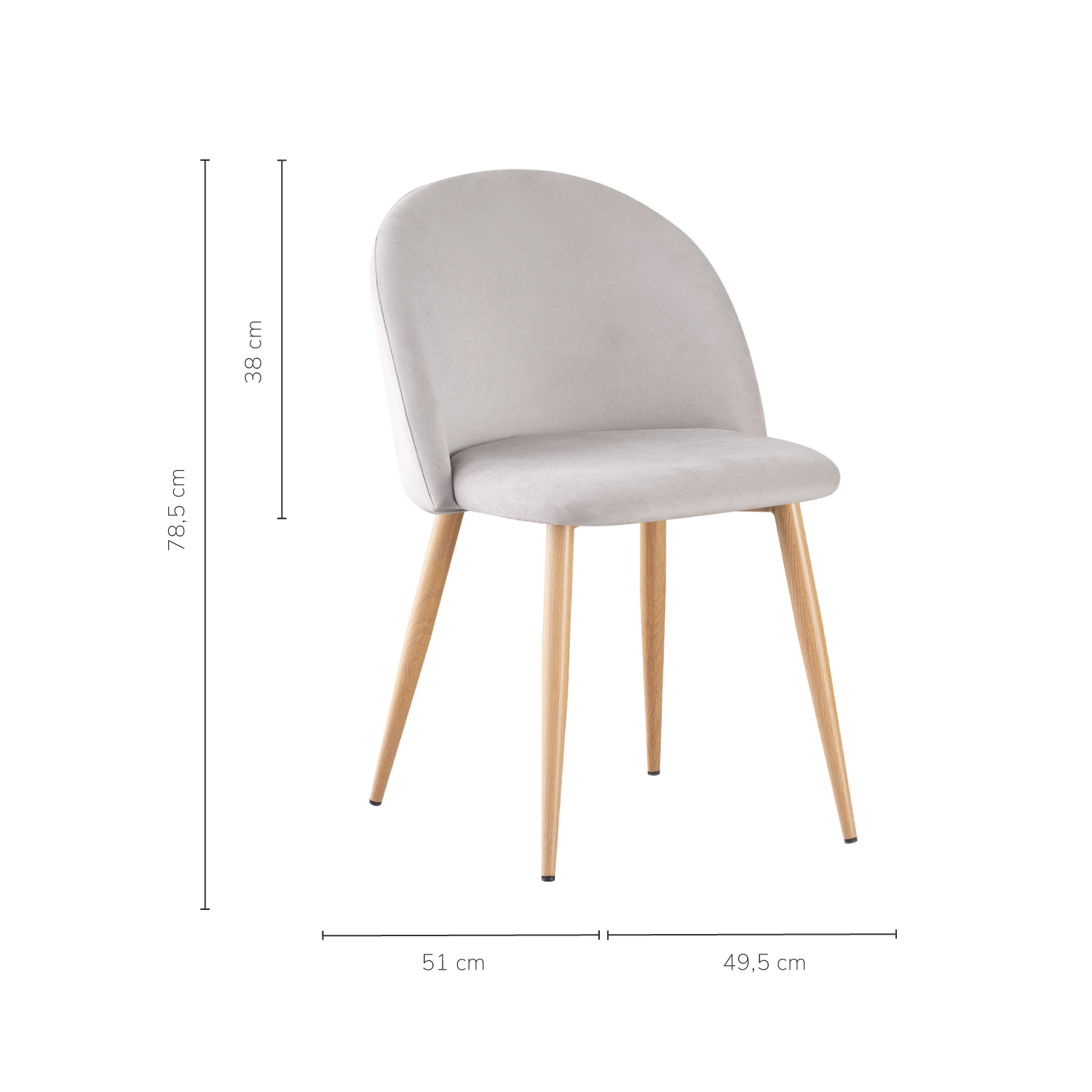 Foto 6 | Set Sillas De Comedor Top Living Dinka-cielo Gris