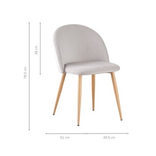 Foto 6 | Set Sillas De Comedor Top Living Dinka-cielo Gris