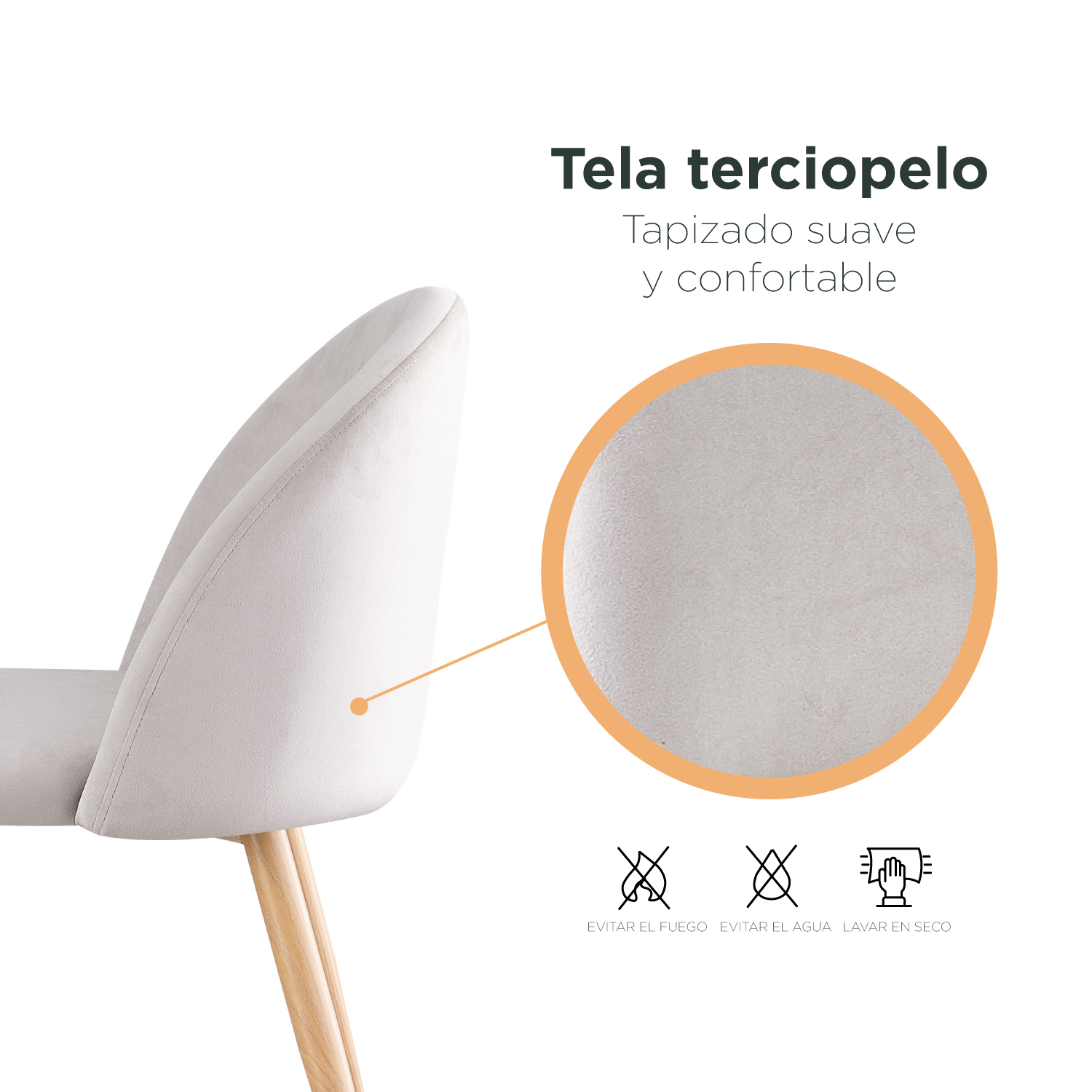 Foto 8 pulgar | Set Sillas De Comedor Top Living Dinka-cielo Gris