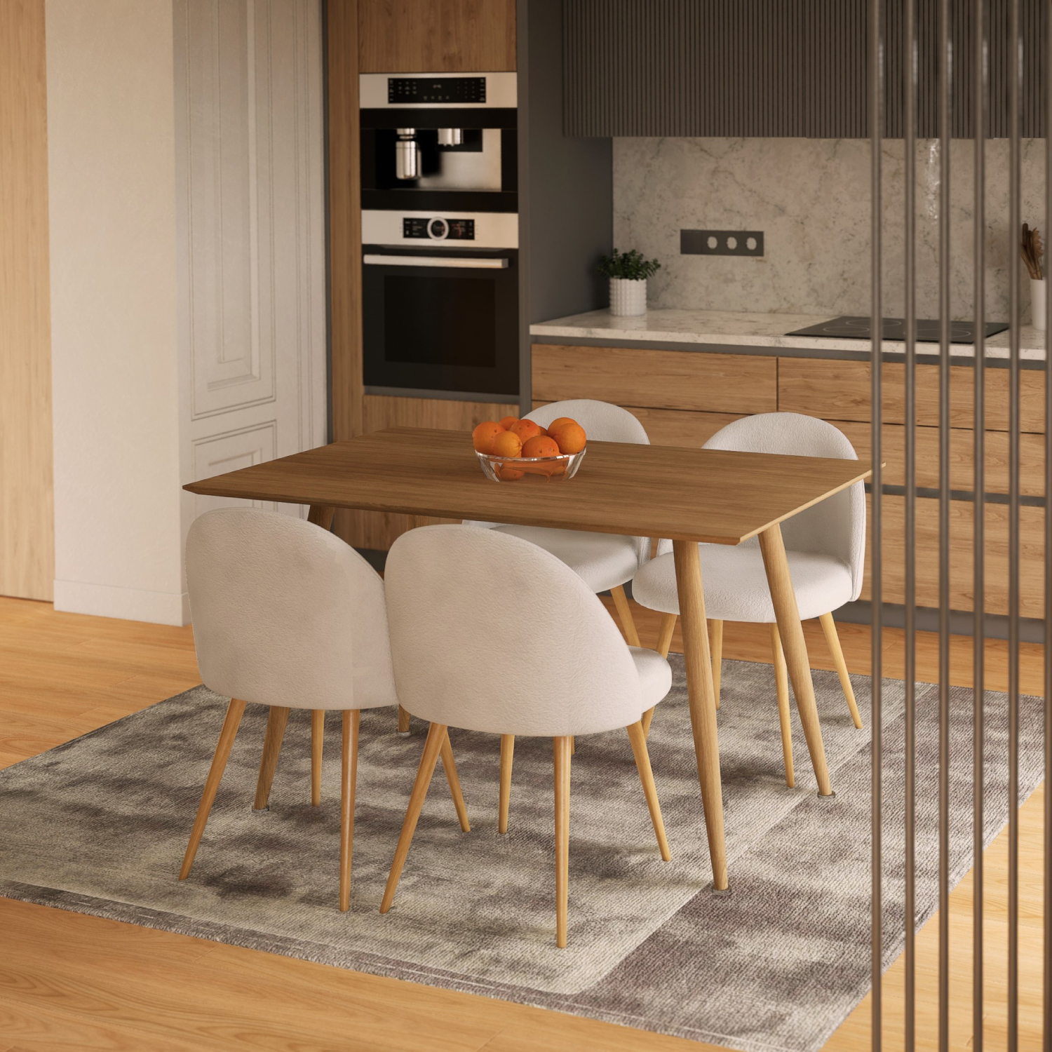 Foto 9 pulgar | Set Sillas De Comedor Top Living Dinka-cielo Gris