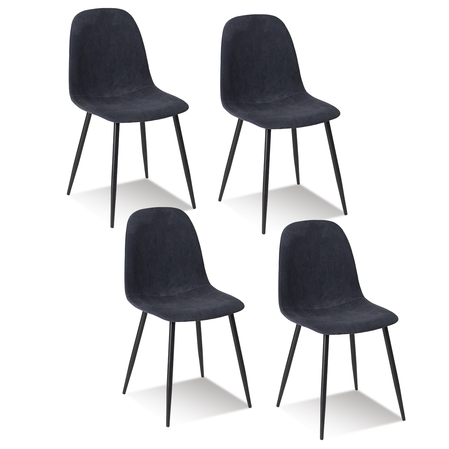 Foto 2 pulgar | Sillas de Comedor Homemake Charlton Terry Blue Azules