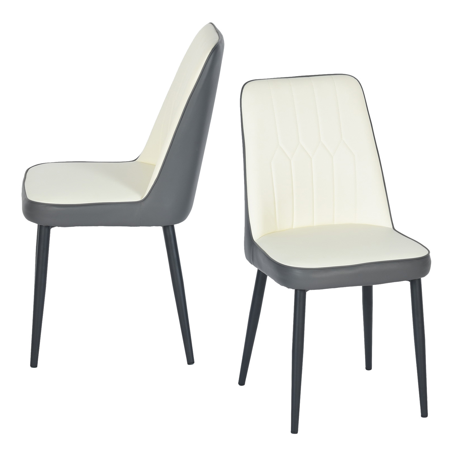 Foto 2 pulgar | Sillas de Comedor Homemake Lette Grey Grises