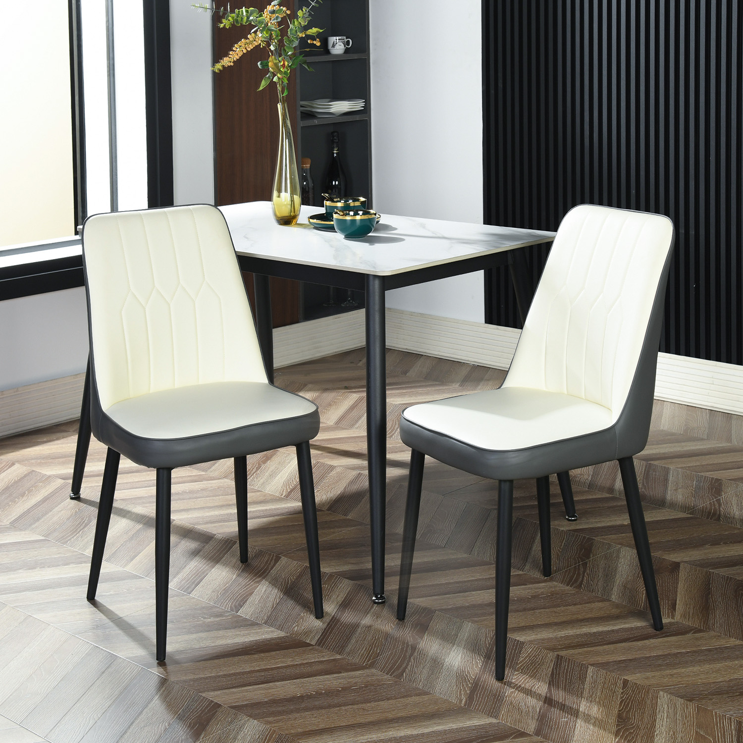 Foto 6 pulgar | Sillas de Comedor Homemake Lette Grey Grises