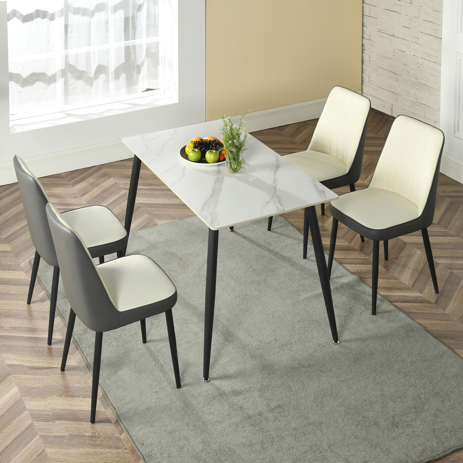 Foto 7 pulgar | Sillas de Comedor Homemake Lette Grey Grises
